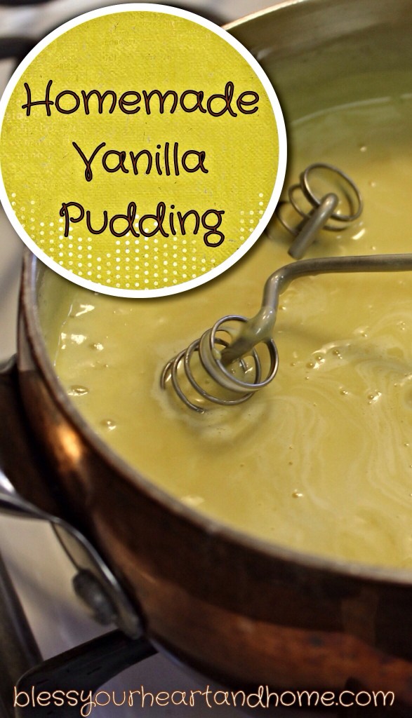 Homemade Vanilla Pudding